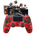 thumbnail image 1 of Controlador Inalámbrico BT Doble Vibración Con Panel Táctil para PS4 (rojo Camuflaje UE), 1 of 9