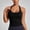 Black, variant on Womens Yoga Tank Top, Halter with Built In Bra Racerback Athletic Purple M