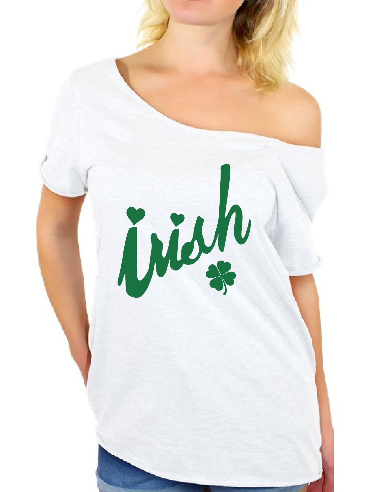Off The Shoulder St Patty's Day Shirts 