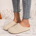 thumbnail image 2 of Beige Breathable Mesh Women‘S Flat Shoes Casual Slip-On Loafers Lightweight Hollow Out Design Round Toe Shallow Mouth Size 36 1Pc 0.71 Lb, 2 of 9