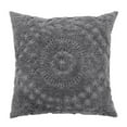 thumbnail image 1 of Better Trends SHR2626GRY Rio Médaillon Chenille Sham&44; Gris - Simple Size, 1 of 3