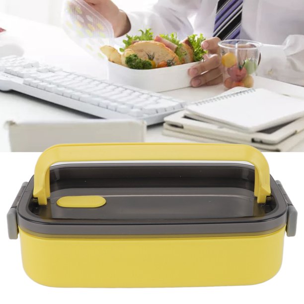 Recibido para Almuerzo de Acero inoxidable, Lonchera aislada de 700 ml de Capacidad, Lonchera para Microonda Con Compartimentos para Trabajadores de Oficina, Estudiantes