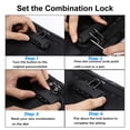 thumbnail image 4 of YAOMOBB Document Organizer Fireproof Document Bag Zipper Closure Heat Resistant Waterproof with Lock, 4 of 5