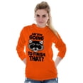 thumbnail image 3 of Cute Raccoon You Going to Finish That Long Sleeve TShirt Men Women Brisco Brands 2X, 3 of 6