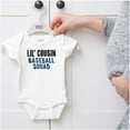 thumbnail image 5 of Lil Cousin Ballpark Squad Cute Family Bodysuit Jumper Boys Infant Baby Brisco Brands NB, 5 of 6