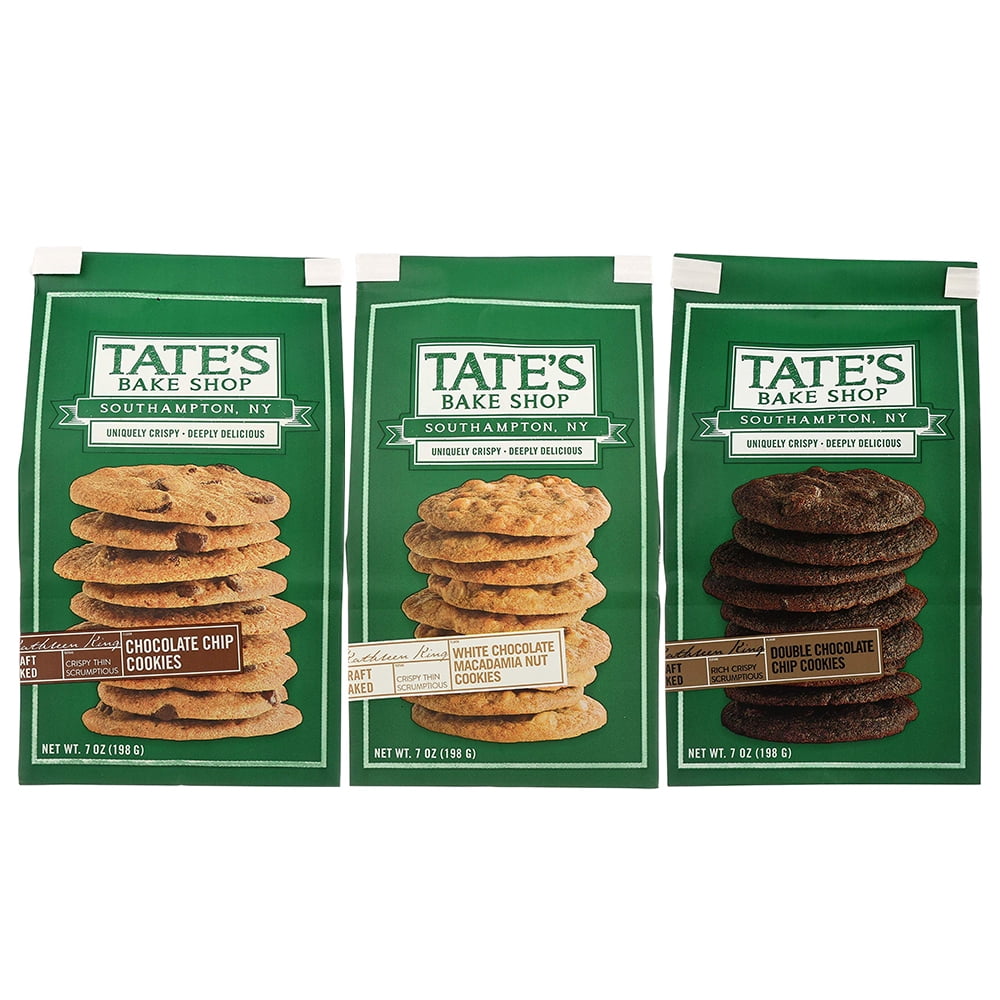 Tate's Bake Shop Cookies 3 Flavor Variety Bundle (1) Tate's Chocolate