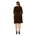 thumbnail image 2 of U.Vomade Robe d'Été pour Femme Grande Taille Décontractée à Manches Mi-Longues à Col en V, 2 of 3