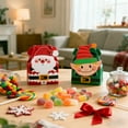 thumbnail image 3 of Christmas Cute 3D Candy Boxes, Sturdy Cardboard Cookie Boxes, 6X4.5X4 Inches Assembled Size, 4 Adorable Festive Designs Santa Claus Snowman House Workshop, Easy To Assemble With, 3 of 6