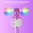 thumbnail image 4 of Intexca Bluetooth Karaoke Microphone, 4-in-1 Wireless Mic with LED Lights for Kids & Adults, 4 of 5