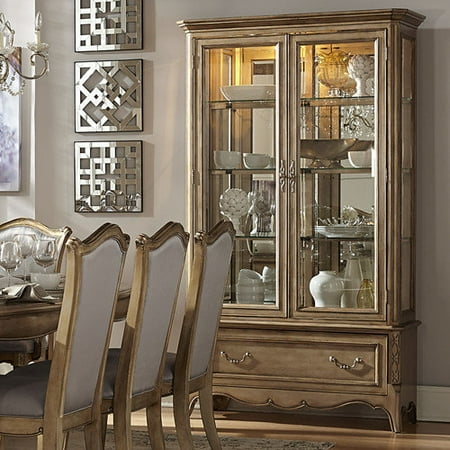Homelegance Chambord China & Buffet In Antique Gold
