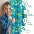 thumbnail image 3 of Blackout Kids Curtains,Blue Cartoon Dinosaurs Pattern Childrens Insulated Curtains Set Of 2,Bedroom Essentials,Toddler Room Decor 42"x54", 3 of 5