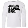 thumbnail image 3 of Inktastic Jesus Saves Bro Christian Long Sleeve Youth T-Shirt, 3 of 5