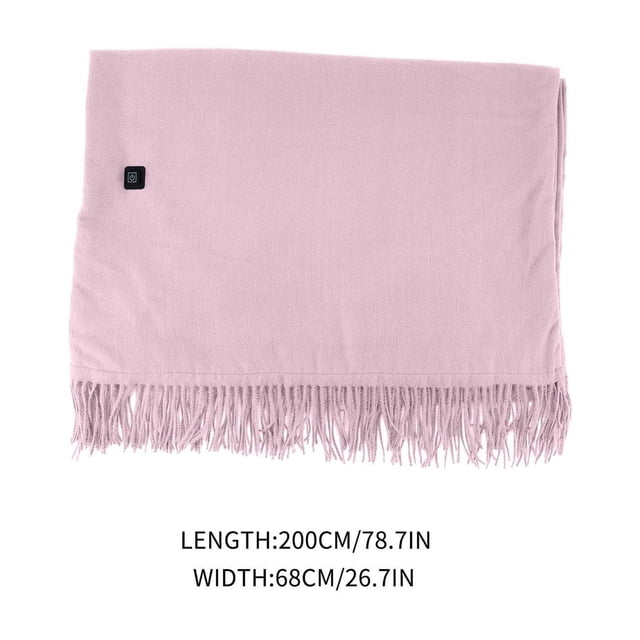 Heated Throw Blanket USB Powered Wearable Portable Washable 78 in x 26 in With Zipper