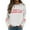 White, variant on Fiaer Christmas Sweatshirts for Women Letter Bow Graphic Plus Size Pullover Crew Neck Casual Fashion Long Sleeve Tops Dark Green L