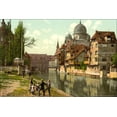 thumbnail image 1 of 24"x36" Gallery Poster, Schutt Isle, Nuremberg, Bavaria, Germany 1890 photochrom, 1 of 1