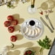 thumbnail image 3 of Plato de acero inoxidable para dumplings, con 2 compartimentos, para vinagre, de doble capa, para aperitivos, postres, ensaladas, patatas fritas y frutas., 3 of 8