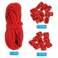 thumbnail image 4 of 16 Yard Elastic Bungee Cord & Single Hole Cord Lock & Double Hole Spring Toggle Stopper, Red 21 Pack, 4 of 6