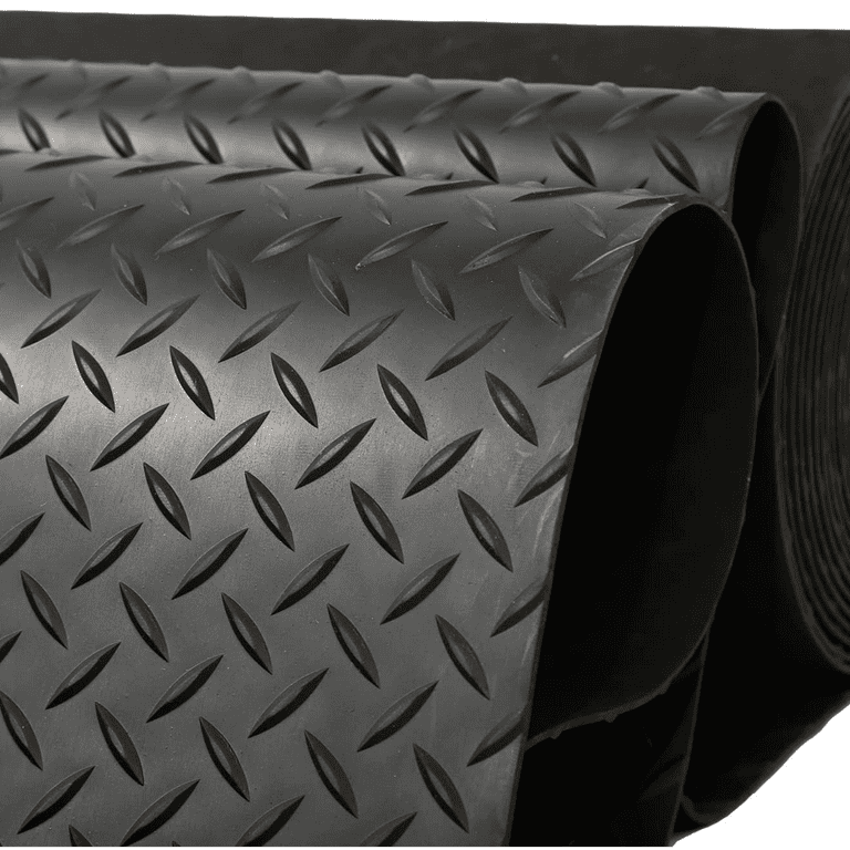Heavy Duty Garage Floor Mat Rolls Diamond Plate Thickened PVC Non-Slip  Garage Flooring Roll 