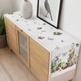 thumbnail image 4 of Spring Easter Table Runner 48 Inches Long Farmhouse Dress Scarves, Country Bunny Chick Floral Butterflies Watercolor Dining Tablerunner for Coffee Table/Kitchen Island/Party Décor, 13" x 48", 4 of 8