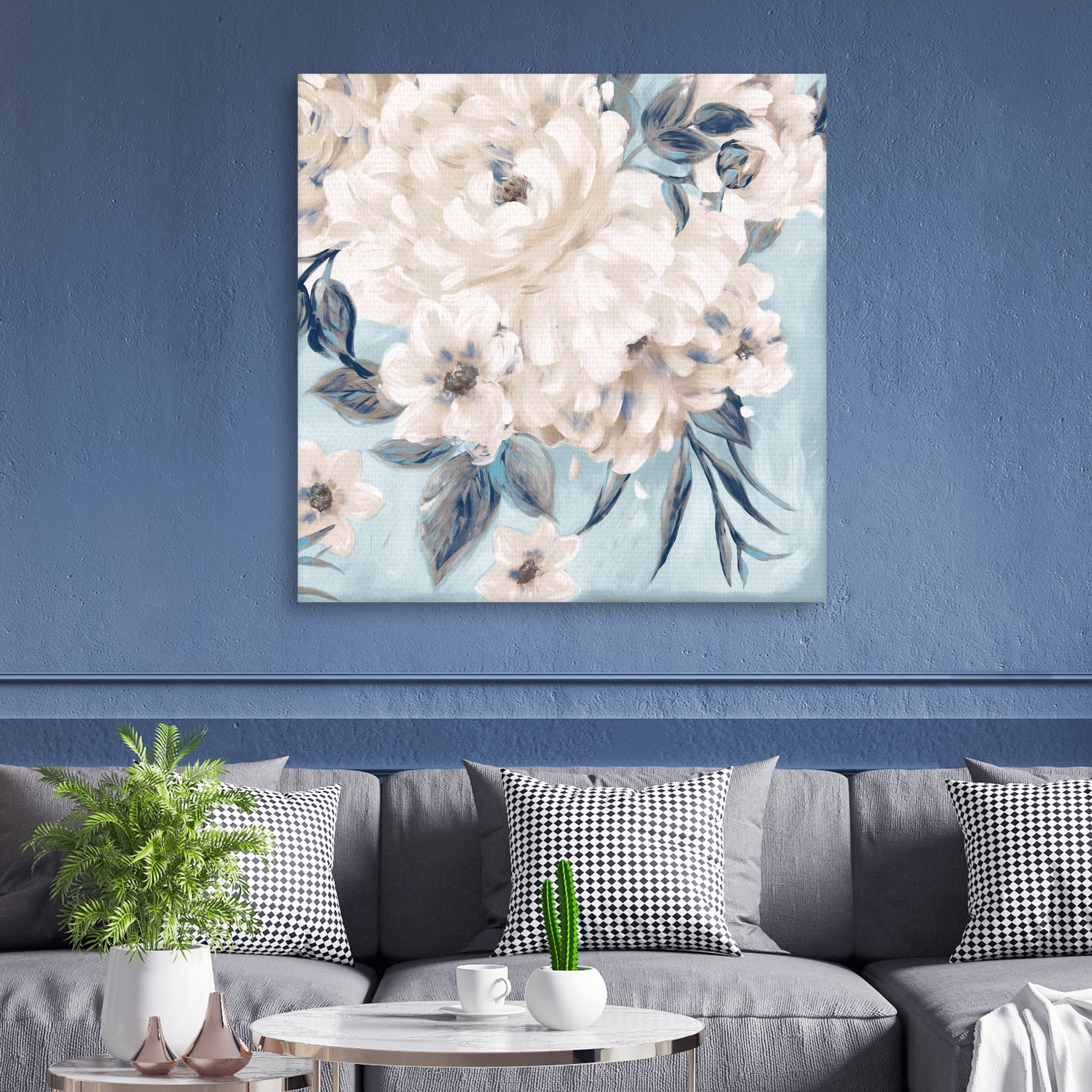 Indigo Romance by Willowbrook Fine Art Canvas Art Print