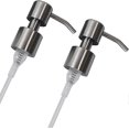 thumbnail image 1 of Stainless Steel Replacement Liquid Soap Dispenser Pump Stainless Steel Pump Attachment,Pack of 2, 1 of 5