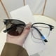 thumbnail image 2 of Gafas de lectura para jóvenes de mediana edad y mayores, de negocios, de media montura, antiluz azul, inteligentes, fotosensibles, de color gris, 2 of 4
