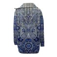 thumbnail image 5 of Puntoco Mujeres Moda Casual tops Manga Larga Impreso Cuello Alto Suelto Cremallera Pullover Sudaderas Puntoco Puntoco-266, 5 of 5