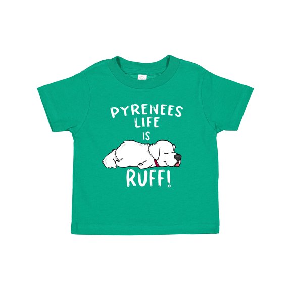 Inktastic Pyrenees Life is Ruff Great Pyrenees Boys or Girls Toddler T-Shirt