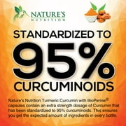 Turmeric Curcumin Supplement - 95% Curcuminoids with Organic Turmeric & BioPerine Black Pepper for Best Absorption - Daily Joint & Immune Health Support, Vegan, Non-GMO, Bottled in USA - 240 Capsules