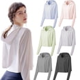 thumbnail image 2 of Fjuchai Womens Sunscreen Jacket Upf 50+ Cooling Uv Protection Clothing Hooded Ice Silk Sun Protective Jacket Long Sleeve for Summer S-XXL, 2 of 9