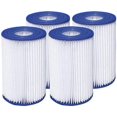 thumbnail image 2 of 4 Pack Pool Filter Cartridge Replacement for 58384/58387/58389/58390 filter pumps, Easy to Back Wash, 2 of 3