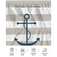thumbnail image 7 of Nautical Anchor Bed Skirt California King Size 18" Drop Beige and White Striped Ruffled Wrap Around Bed Skirts Adjustable Elastic Bedskirt Dust Ruffle for California King Size Bed, 7 of 7