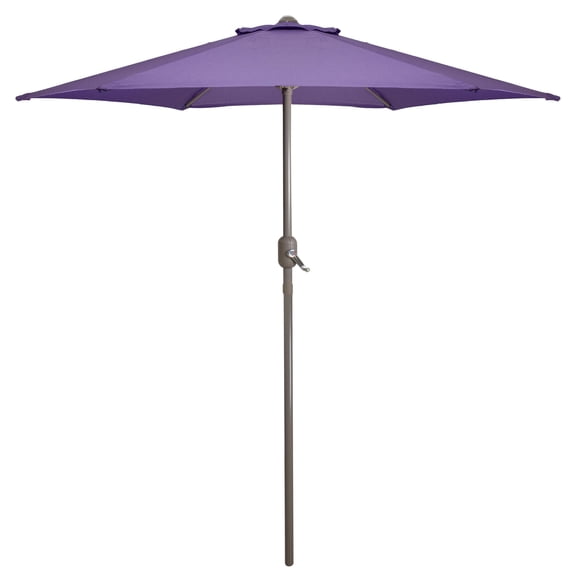 Northlight 7.5 ft Purple Hexagon Market Patio Umbrellas, Hand Crank