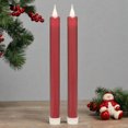 thumbnail image 2 of Roman Flameless LED Wax Taper Candles 9"H Red 3-D Motion, 2 of 2