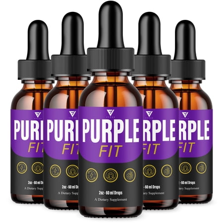 (5 Pack) Purple Fit Supplement, PurpleFit Weight Management Formula (10oz)