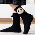 thumbnail image 3 of Womens Winter Socks, Mid Tube Socks with Fleece for Warmth and Cold Protection, 3 of 5