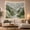 Misty River Forest, variant on Misty Evergreen Forest Landscape with Layered Mountains in Background Serene Watercolor for Nature Lovers Forest Wall Art Housewarming Gift Tapestry Wall Hanging for Bedroom and Living Room