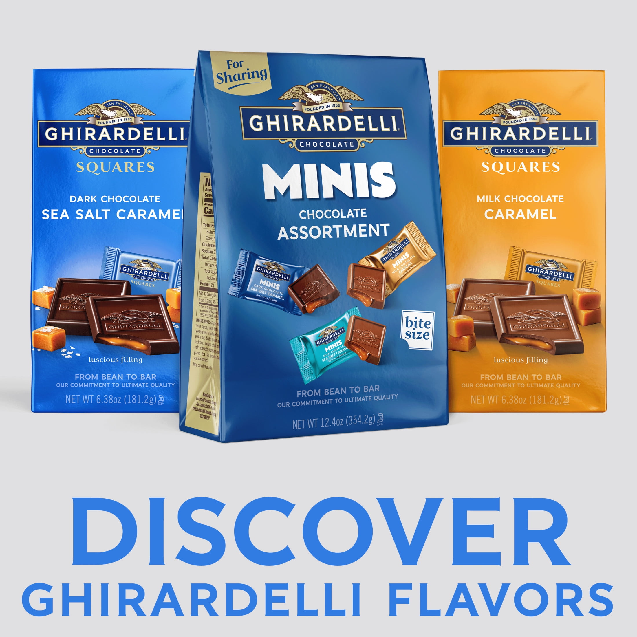 GHIRARDELLI Minis Chocolate Assortment, 12.4 oz Bag