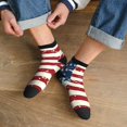 thumbnail image 3 of Naloa Vintage American Flag Ankle Socks for Women Non Slip Socks No Show Socks Classic Low Cut Casual Socks Casual Socks, 3 of 7