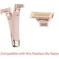 thumbnail image 2 of shiyou-2 Pack Body Razor Replacement Heads for Flawless Nu Razor and Finish Touch Replacement Blades for Women,Rose Gold, 2 of 4