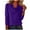 Purple, variant on BLVB Women Cowl Neck Sweaters Long Sleeve Lightweight Knit Loose Fit Sweater Pullover Warm Tops Fall Winter Fashion Clothes