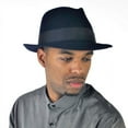 thumbnail image 7 of Stetson Saxon Fur Felt Fedora-Midnight-7, 7 of 7