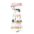 thumbnail image 4 of Dress d'Été pour Femmes 2024 Mode Grande Taille Col Rond Manches Courtes Mi-Mollet Double Poche Rayé Imprimé Dress Manches Courtes Col Rond Dress 50% de Réduction Liquidation!, 4 of 5