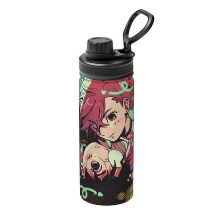 

DanDaDan Anime Sports Insulated Water Bottles Kettle Stainless Steel Portable Cup18OZ For Travel Gym School