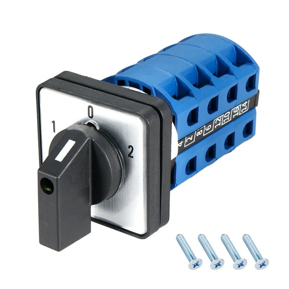 Changeover Switch 3 Position Rotary Selector Cam Switch 16 Terminals Latching