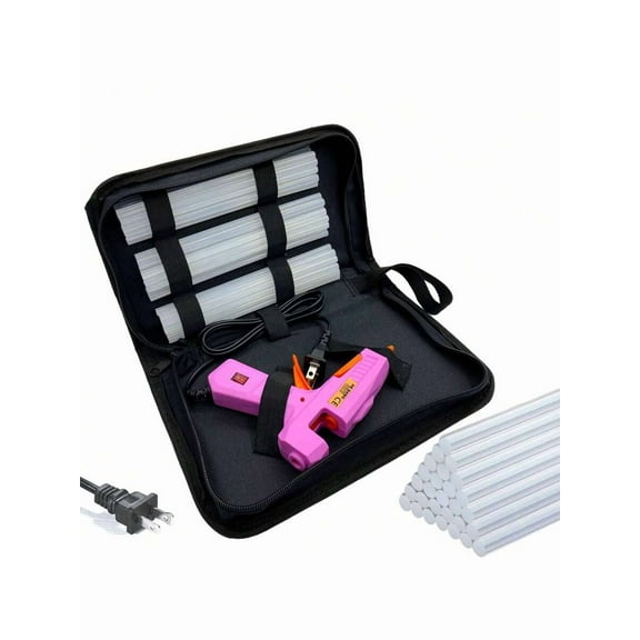 30W Hot Melt Glue Gun Kit With 30pcs 0.27x5.9 Inches (7x150mm) Glue Gun Stick For School Crafts DIY Arts And Quick Home Repairs