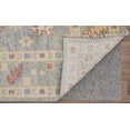 thumbnail image 4 of Feizy Fillmore Traditional Floral & Botanical, Blue/Taupe/Gray, 1'6" x 1'6" Swatch Easy Care Stain Resistant Pet & Kid Friendly Classic Bordered Design Carpet for Living Dining Bed Room, 4 of 9