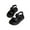 Black, variant on Otqutp Baby Sport Footwear Kids Girls and Boys Sandal Summer Solid Color Rubber Sole Birthday Party School Sandals for 3 to 12 Years