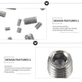thumbnail image 2 of 300pcs acero inoxidable hexadera Allen Set de la cabeza del tornillo de tornillo Socador, 2 of 6