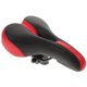 thumbnail image 1 of 1pc Saddle Seat Hollow Design Leather Breathable for Bike Red, 1 of 5